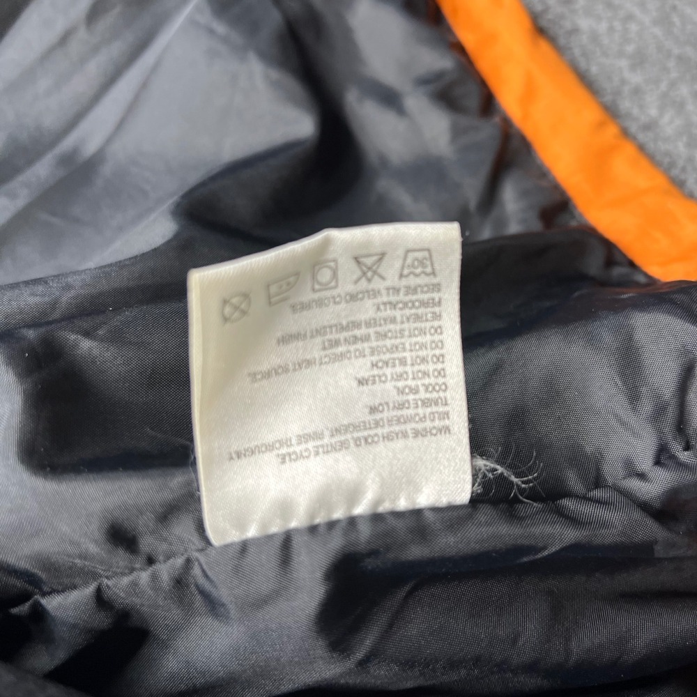 The North Face Jacket Mens XL Orange Black Grey Hooded Windbreaker - Picture 11 of 16